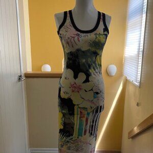 MISSONI sexy and hugging dress with organic design, size Small